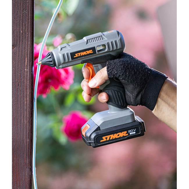 Pistol de lipit cu batoane sthor 20v, 11mm, fara acumulator 78155