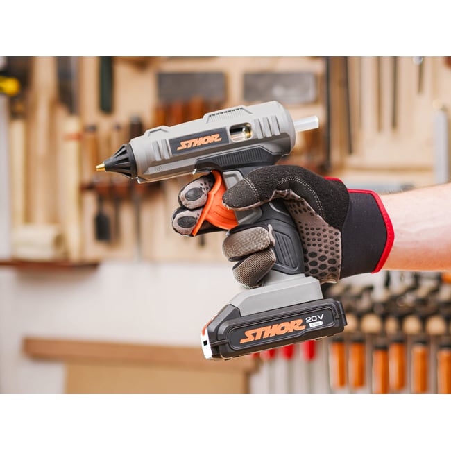 Pistol de lipit cu batoane sthor 20v, 11mm, fara acumulator 78155