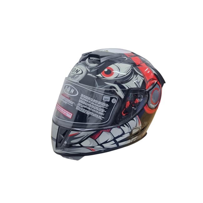 Casca moto integrala FGN cu ochelari de soare, FMVSS 218, Monkey Punk, marimea L (59-60)