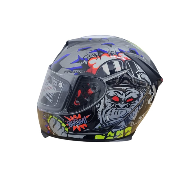 Casca moto integrala FGN cu ochelari de soare, FMVSS 218, Apes Revolution, marimea L (59-60)