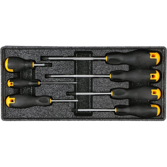 Dulap cu scule echipat complet cu 6 sertare 177 piese Vorel 58540