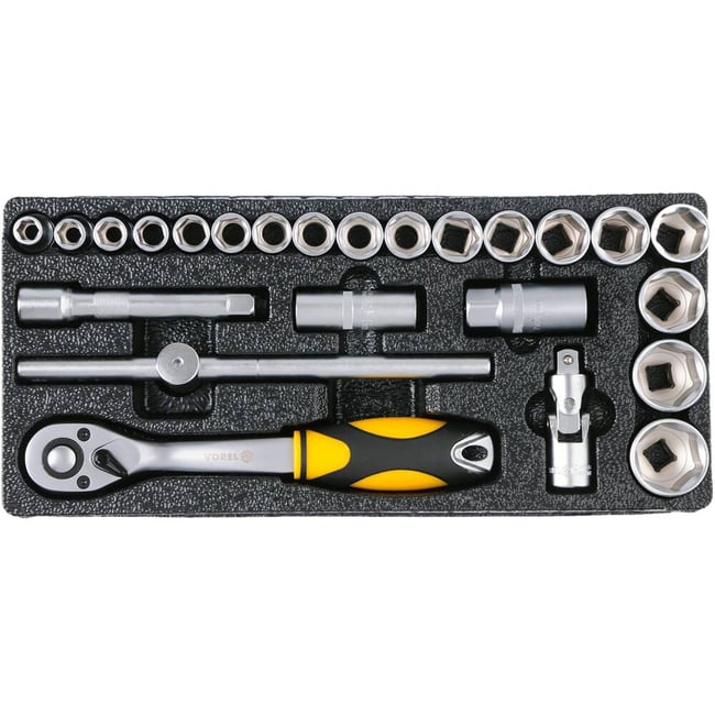 Dulap cu scule echipat complet cu 6 sertare 177 piese Vorel 58540