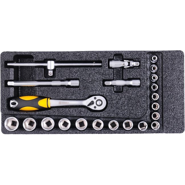 Dulap cu scule echipat complet cu 6 sertare 177 piese Vorel 58540