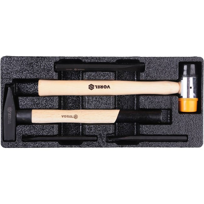 Dulap cu scule echipat complet cu 6 sertare 177 piese Vorel 58540