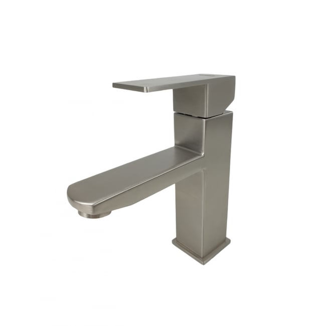 Baterie lavoar MIXXUS KUB-001 din otel inoxidabil, Monocomanda, Racorduri incluse