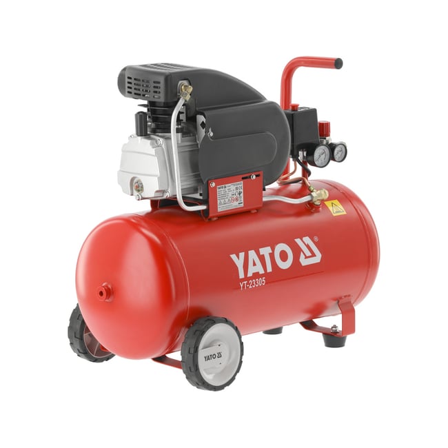 Compresor aer, cu ulei, Yato YT-23305, 1500 W, 50 litri, 8 bar, debit 200 L/min, 2 prize de aer