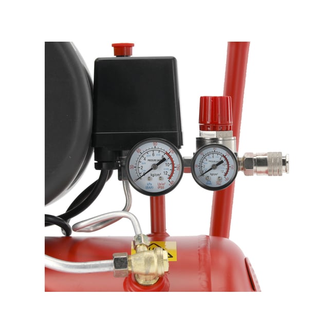 Compresor aer, cu ulei, Yato YT-23300, 1500 W, 24 litri, 8 bar, debit 200 L/min, 2 prize de aer