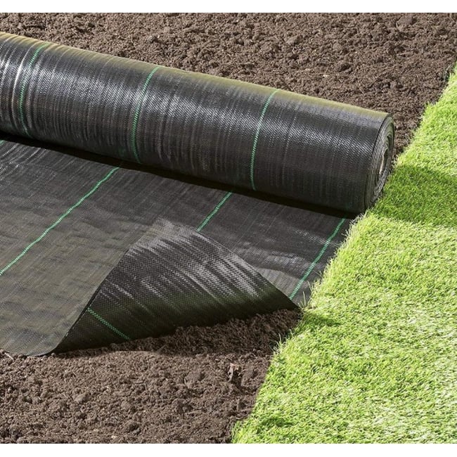 Folie Agrotextil, Ecologica, Antiburuieni, Filtru UV, Latime 0.6 Metri, Lungime 50 Metri, Grad de Umbrire 100 %, Patratele 25x25cm