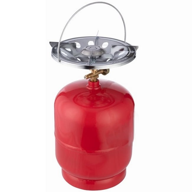Butelie voiaj / camping cu arzator inclus, 2 kg, capacitate 3 litri, inaltime 280 mm