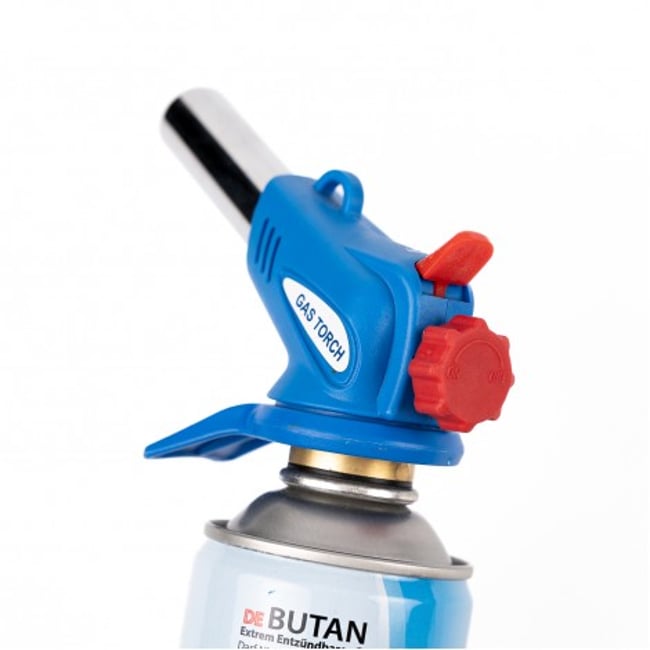 Cap arzator cu aprindere quartz, alimentare la butelie cu filet, albastru, KLL-8812