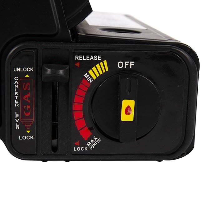 Aragaz portabil si incalzitor Micul Fermier, GF-0630, 2 in 1, 1.3 KW negru