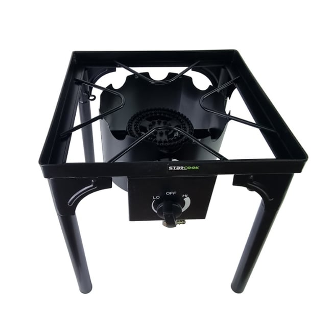 Pirostrie StarCook, reglabila pe inaltime, arzator de mare putere din fonta, picioare detasabile, zona mare de gatit