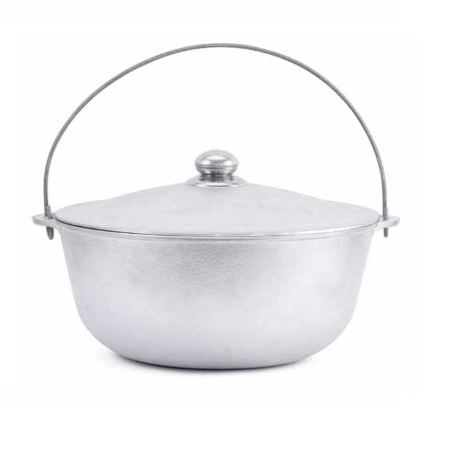 Ceaun din aluminiu alimentar, capacitate 8 L, cu suport si capac