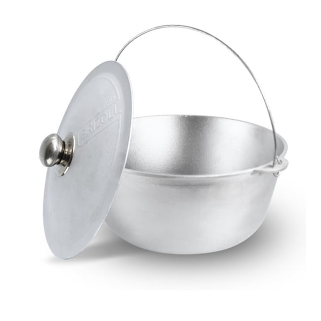 Ceaun din aluminiu alimentar, capacitate 8 L, cu suport si capac