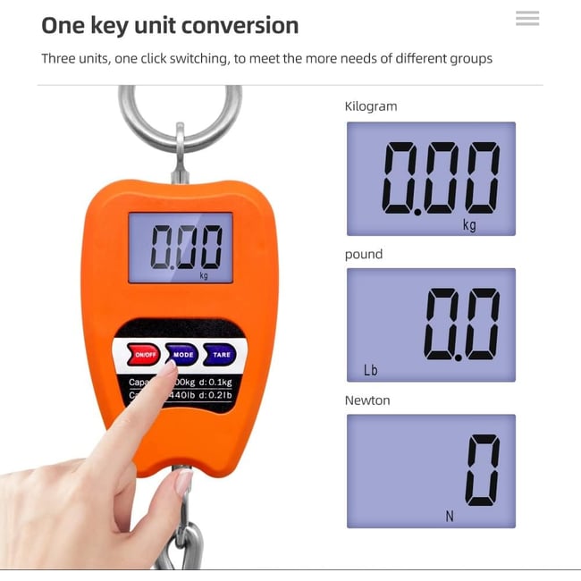 Cantar electronic portabil, 200 kg, digital