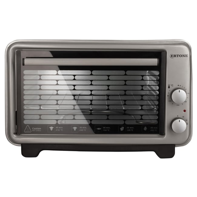 Cuptor electric Ertone Ertone MN9135NG, 36 litri, 1420 W, inaltime reglabila, 2 tavi, gri