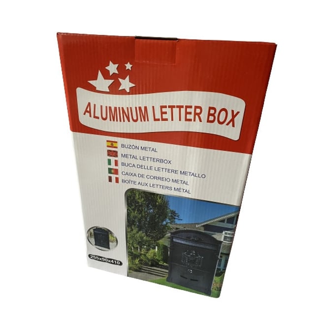 Cutie postala pentru interior / exterior, tabla otel, bronz antichizat , 26 x 9 x 41 cm