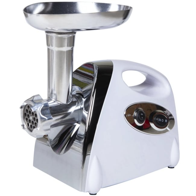 Masina de tocat carne, Ypan Alba 3000 W, accesorii rosii, carnati, chiftele, 3 site, functia revers, motor cupru