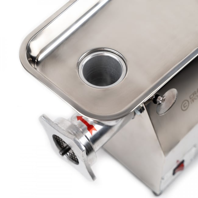 Masina tocat carne electrica profesionala, Craft-Tec MK-12, 4000 W, 250 kg/h, constructie Inox, 2 site si 2 cutite incluse