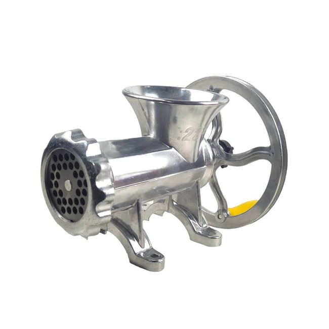 Masina tocat carne manuala nr.22 din aluminiu cu fulie mare, Elefant TB-5