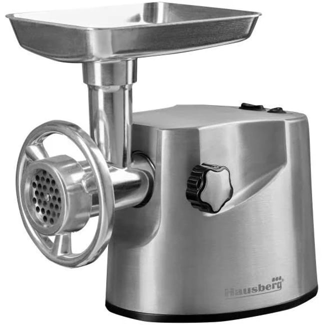 Masina tocat Hausberg HB-3445, 3200W, 2Kg/min, Impingator legume, Carcasa aluminiu, Motor cupru