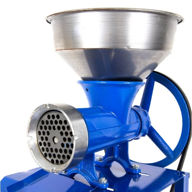 Masina de tocat carne cu palnie si motor electric Nr.32 Altai, 2.5KW, 1400RPM, Fonta, Albastra