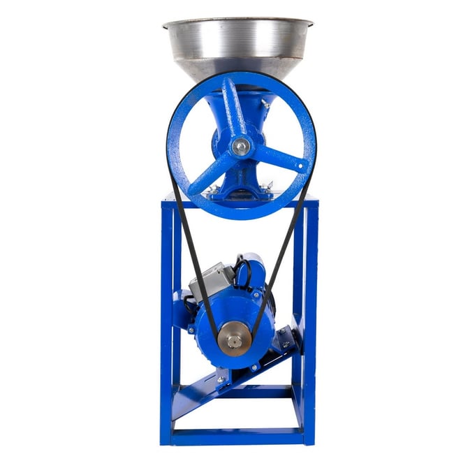 Masina de tocat carne cu palnie si motor electric Nr.32 Altai, 2.5KW, 1400RPM, Fonta, Albastra