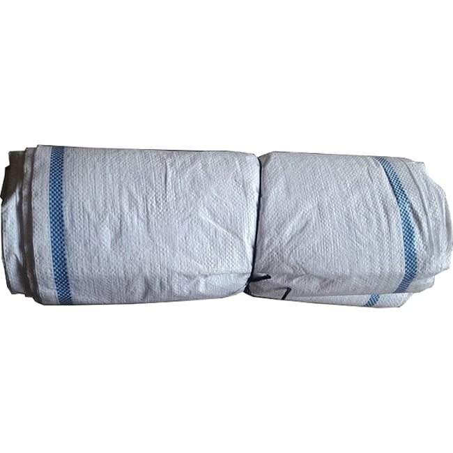 Set 100 saci rafie pentru cereale, fructe, legume si moloz, dimensiune 52X90 cm, Alb