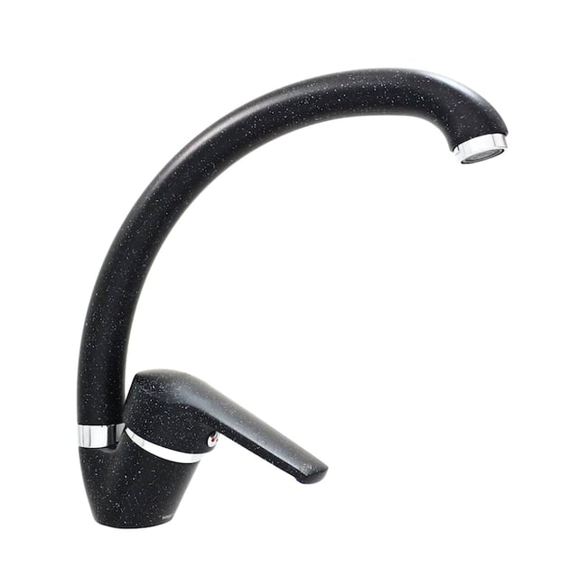 Baterie bucatarie, rotativa, monocomanda, cartus ceramic, negru, Fleko FZUF-MD275