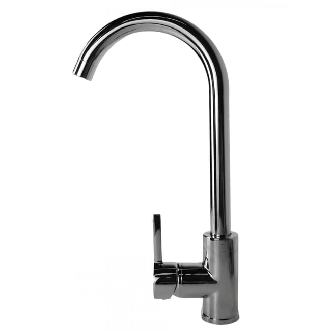 Baterie bucatarie din otel inoxidabil, monocomanda, racorduri incluse, Fleko FZXC-410, cromat