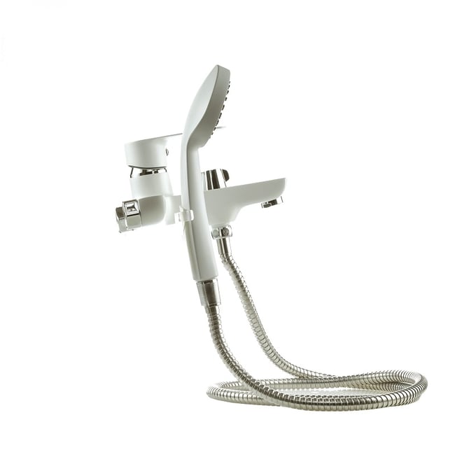 Baterie baie pentru cada / dus, HI-NON H183-FW-439, pipa fixa, montare pe perete, alb