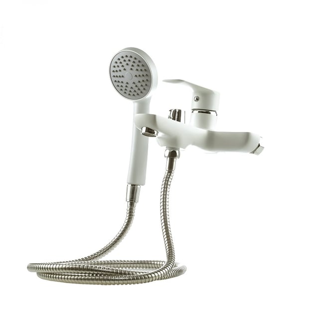 Baterie baie pentru cada / dus, HI-NON H183-FW-439, pipa fixa, montare pe perete, alb