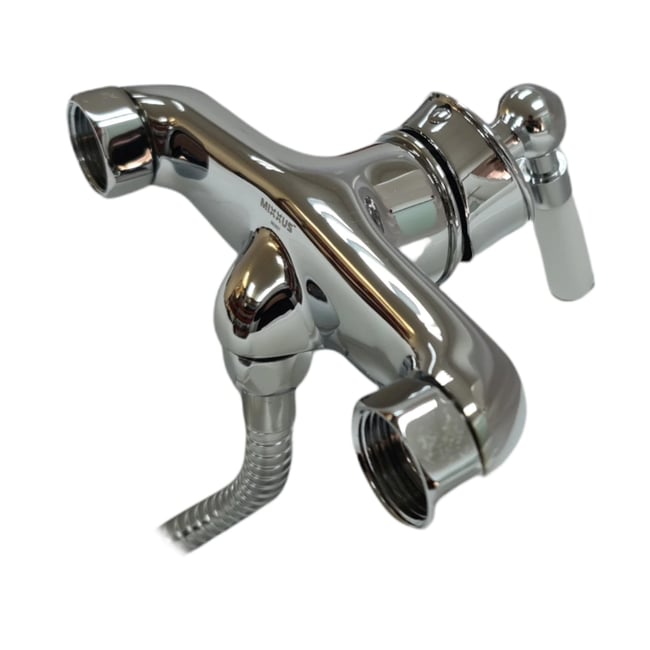 Baterie de dus Mixxus Premium Vintage 003, alama, monocomanda cu para de dus, culoare cromat