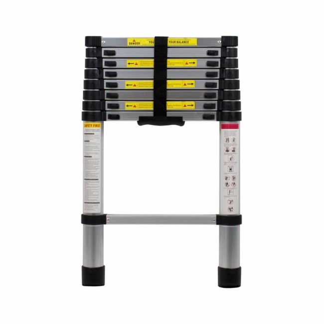 Scara telescopica din aluminiu, extensibila pana la, 2.6 m, 9 trepte, 150 kg