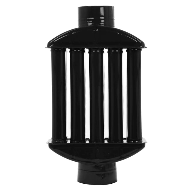 Recuperator caldura din tabla emailata 130mm, negru