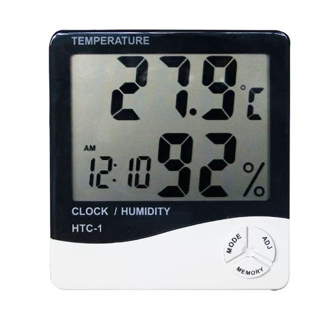 Termometru cu afisarea temperaturii si a umiditatii HTC-1, functie alarma