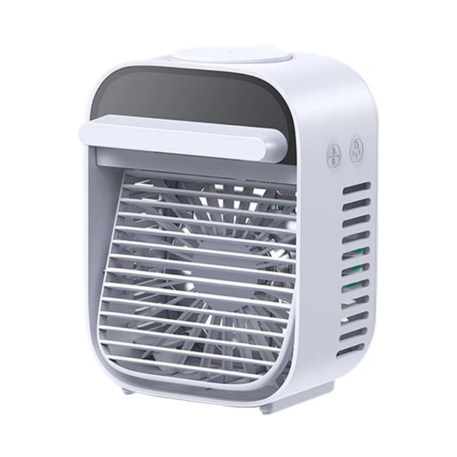 Ventilator portabil, ac cooler, 3 trepte viteza, 7.5W, umidificare, rezervor 180ml
