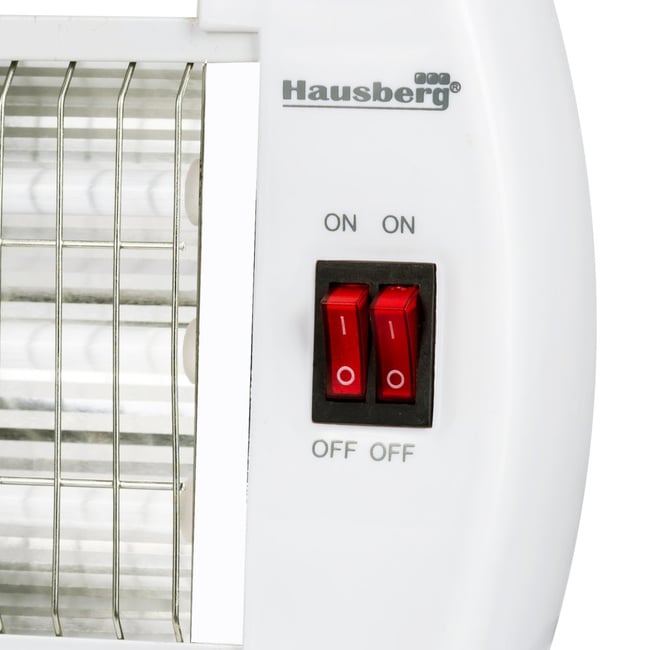 Radiator quartz Hausberg HB 8100, 1200 W, 3 nivele de putere