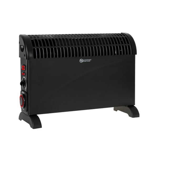 Convector Electric Mesko Ms 7741B, 2000 W, 3 Nivele de Putere, Termostat Reglabil, Negru