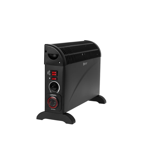 Convector Electric Mesko Ms 7741B, 2000 W, 3 Nivele de Putere, Termostat Reglabil, Negru