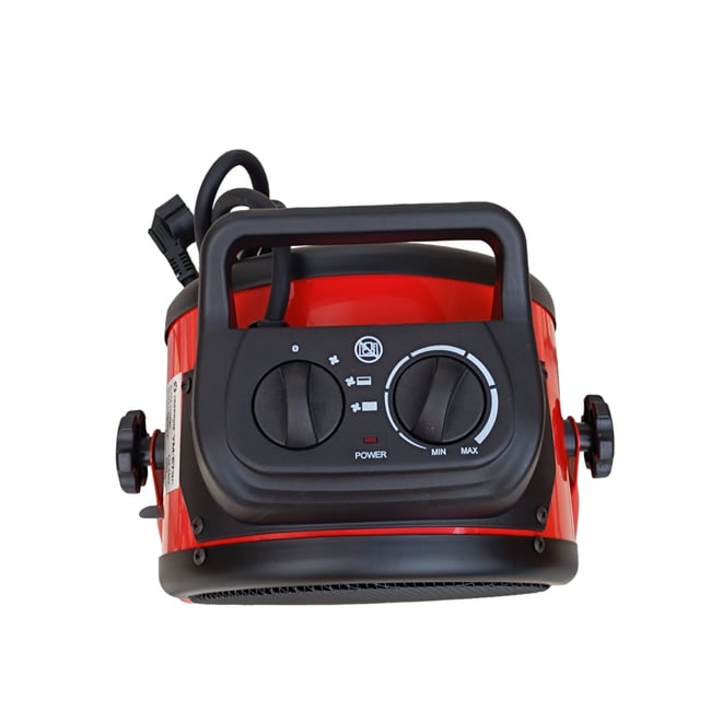 Aeroterma aer cald, electrica, Yamamoto YM-ET3C, 3 kW, 220 V, trei trepte de putere, rezistenta ceramica