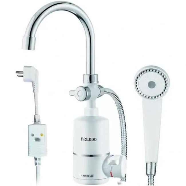 Baterie electrica cu dus Freddo SN0050, 3000W, 60°C, Alb