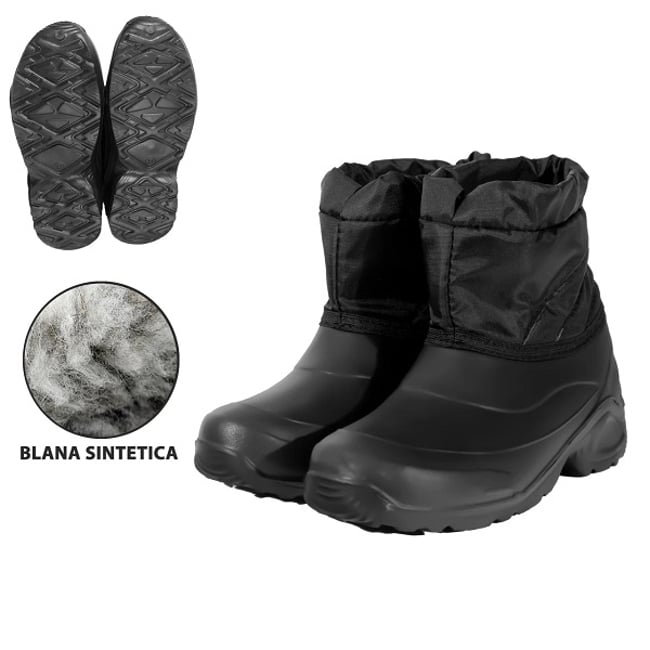Cizme din pvc impermeabile, antiderapante, captusite cu blana sintetica