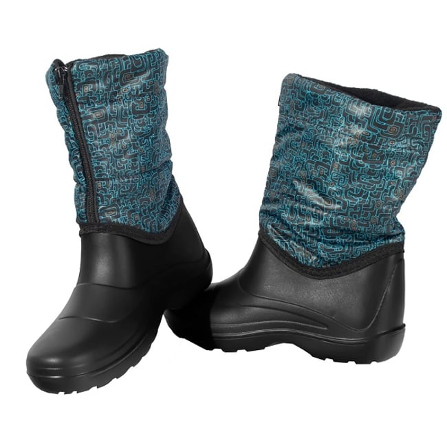 Cizme din pvc impermeabile, antiderapante, captuseala sintetica, turquoise, dama