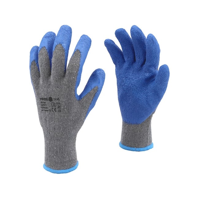 Manusi de protectie din latex, culoare albastru-gri, marimea 10