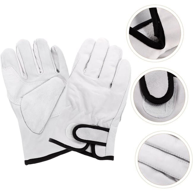 Manusi de protectie din piele manseta velcro