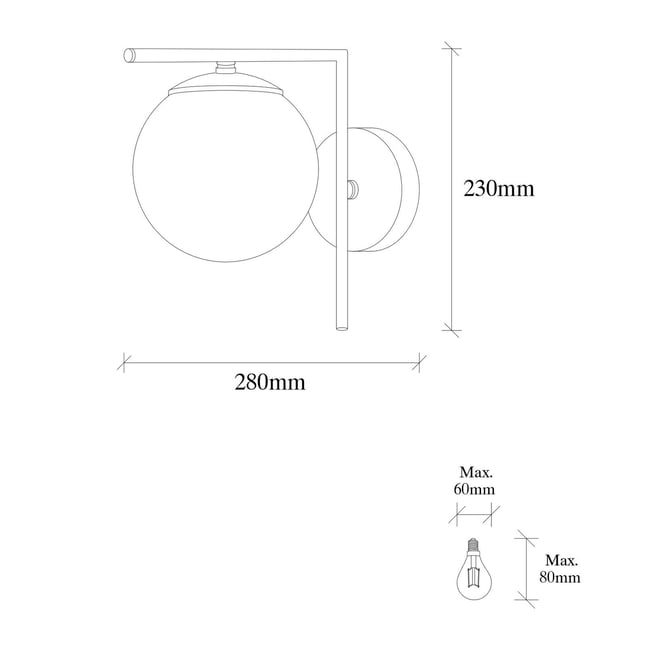 Aplica de perete aurie cu abajur alb, antic