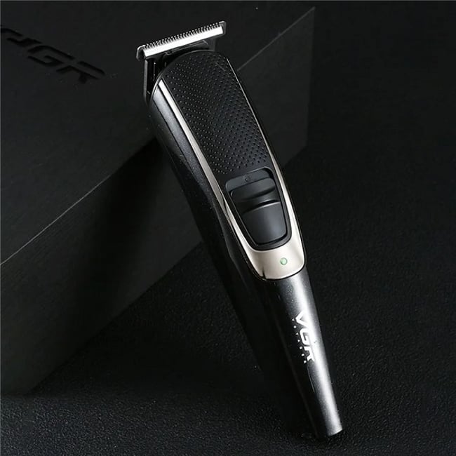 Masina de tuns profesionala, cu acumulator, 4 gratare 1-4 mm, lama din otel inoxidabil, indicator led baterie, negru