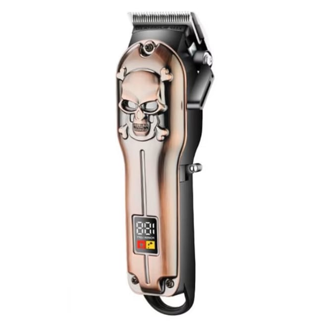 Masina de tuns profesionala, cu acumulator, 5 piepteni, afisaj LED, Wireless, carcasa metalica, 1200mAh, 1-5mm