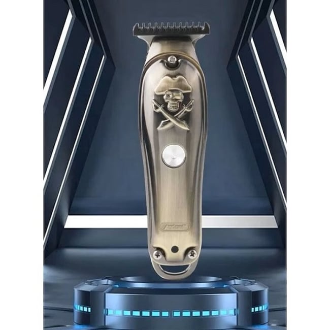 Masina de tuns profesionala, cu acumulator, 6000 rpm, cu 4 piepteni Wireless, 2500mAh, gri